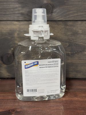 Genuine Joe Soap Refill, Fragrance-free Scent, 1.25 L , Clear