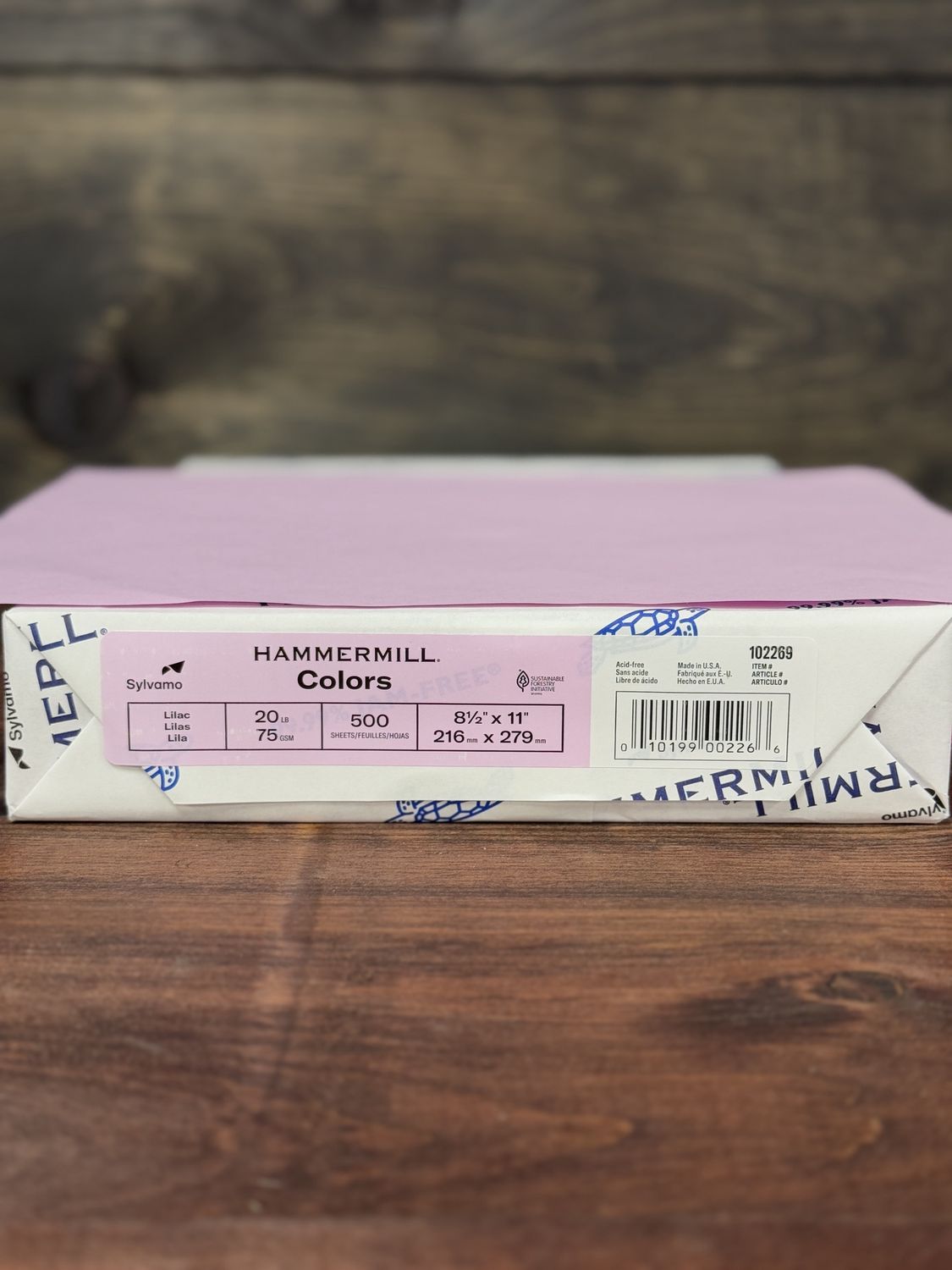 Hammermill Lilac Letter Size Paper,  8 1/2" x 11", 20 lb, Ream of 500 Sheets