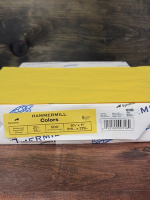 Hammermill Colors, Goldenrod, 20lb Bond, 8.5 x 11, Pack of 500 Sheets