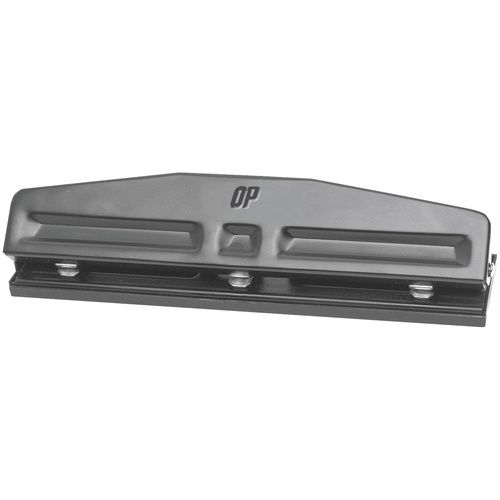 3 Hole Adjustable Punch, 10 Sheet, 1/4" Punch Size
