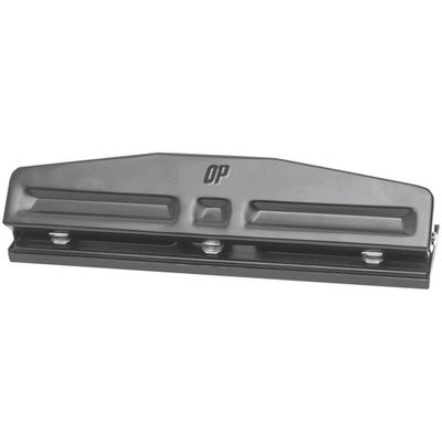 3 Hole Adjustable Punch, 10 Sheet, 1/4" Punch Size