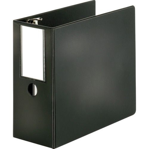 5" Slanted D-ring Binders, Black