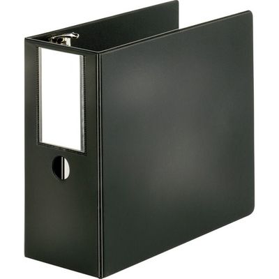 5" Slanted D-ring Binders, Black