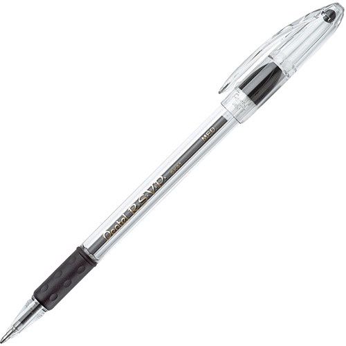 Pentel R.S.V.P. Ballpoint Stick Pens, Medium 1.0 mm, Black