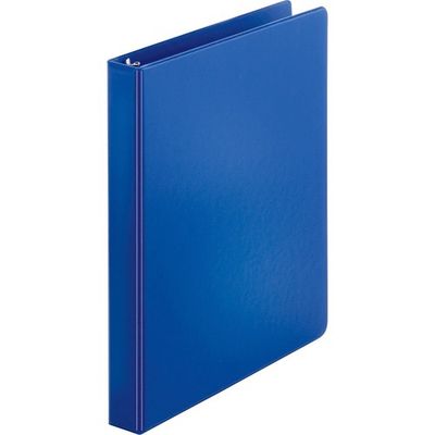 Business Source 3 Round Ring 1" Binders, Letter Size,  8.5" x 11", Dark Blue