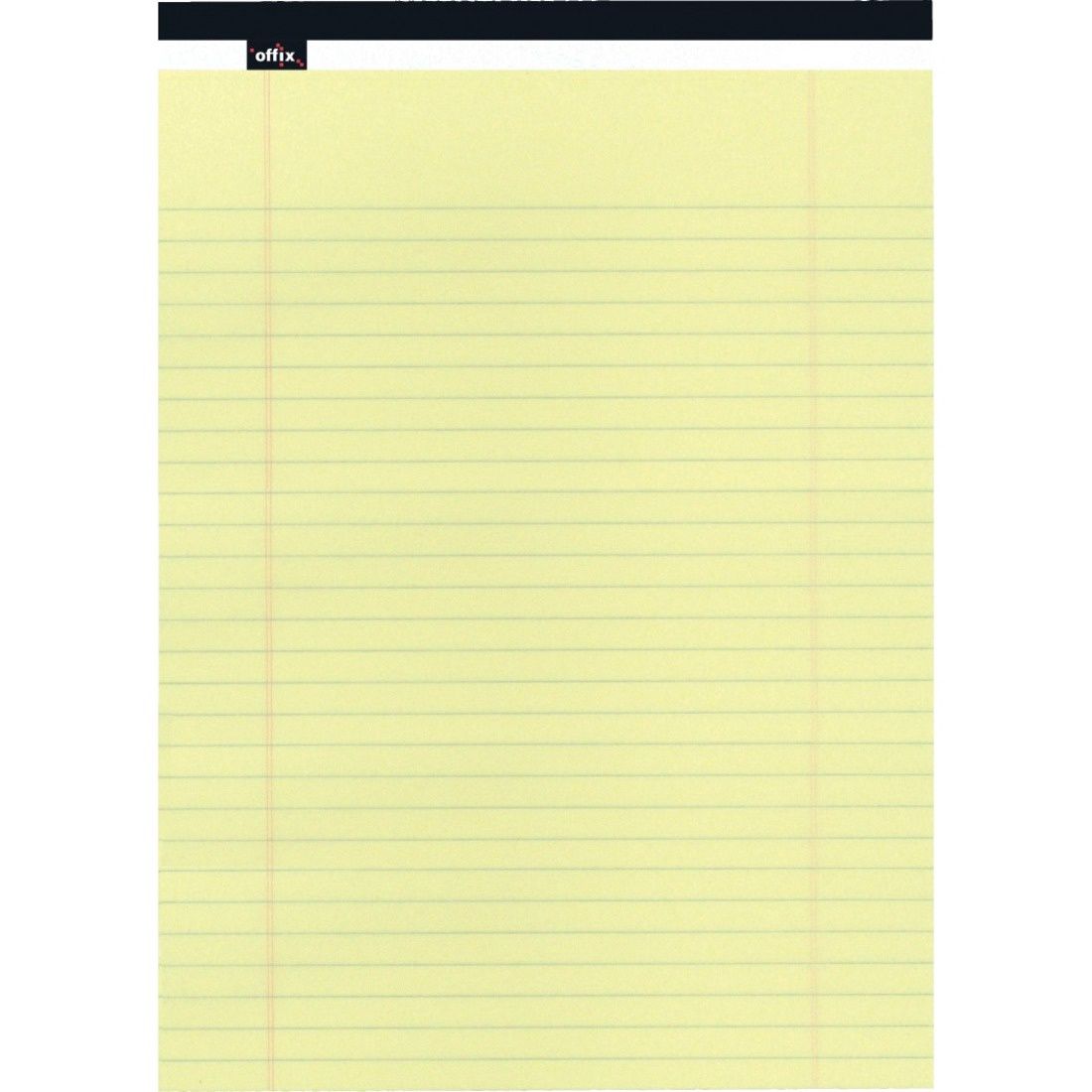 Offix Note Pads, Yellow Letter Size, Ruled, Pads of 50