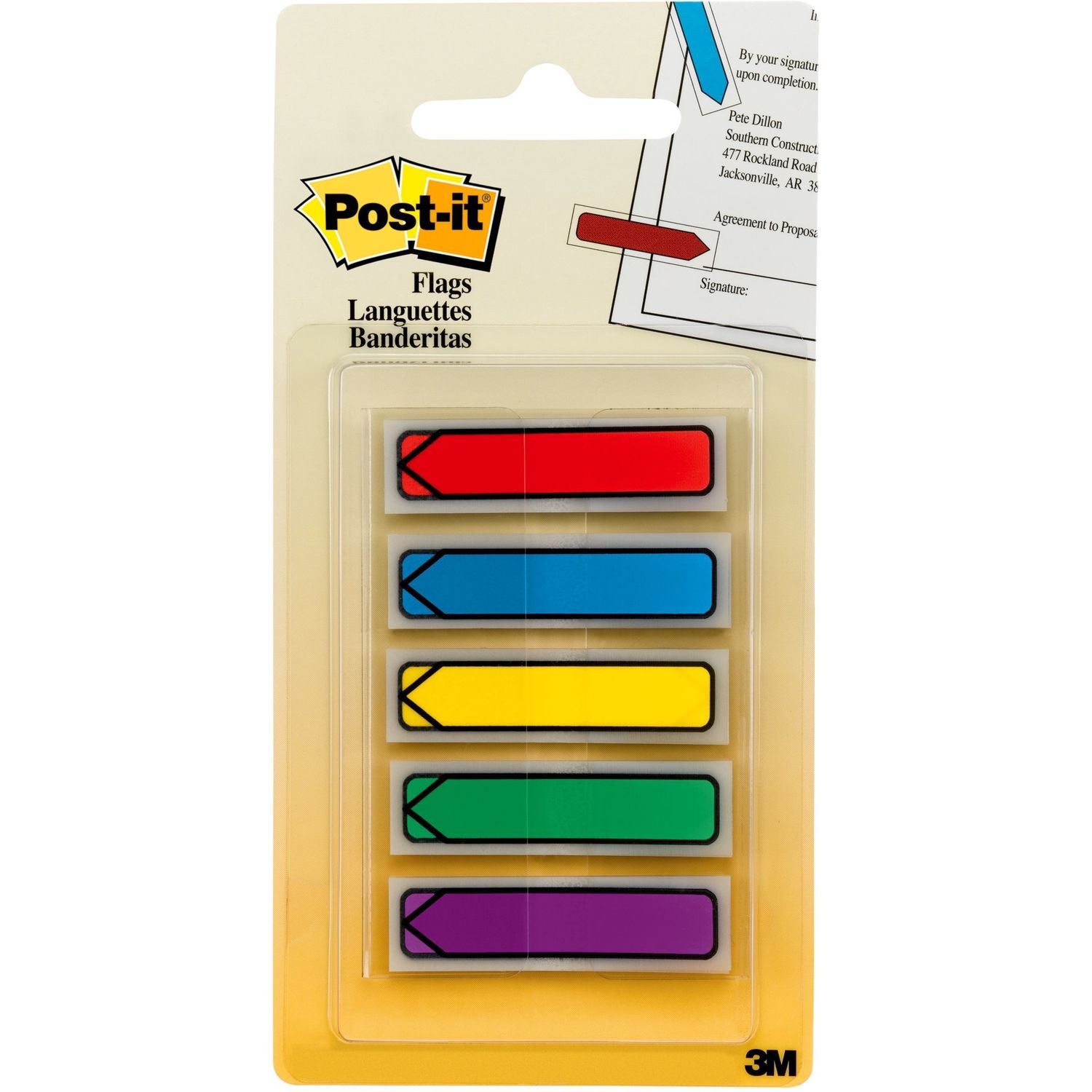 Post-it Arrow Flags, Assorted Colours, Pack of 100