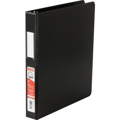 Black 1" D-Ring Binder