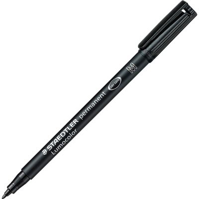 Staedtler Lumocolor Fibre-Tip, Medium, Permanent, Black