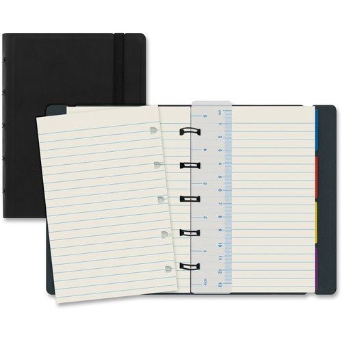 Rediform Filofax Notebook, 112 Pages, Twin Wirebound, Ruled, 5.75" X 4.13", Cream Paper