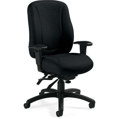 Overtime High Back Multi-Tilter Chair, Ebony Fabric