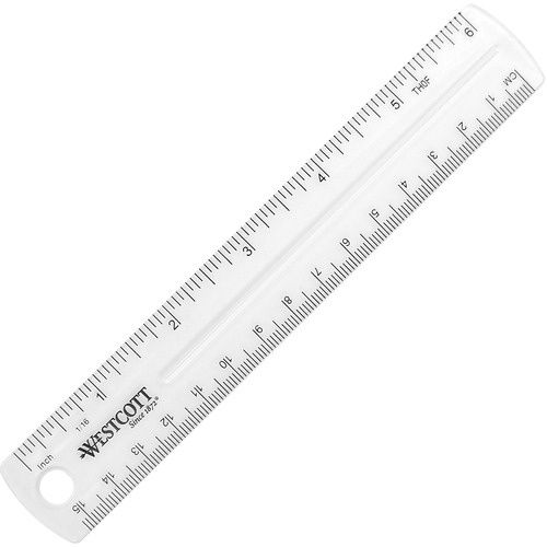ACME 6" Clear Plastic Ruler