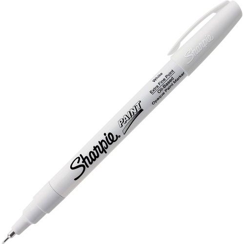 Sharpie Oil-Based Paint Marker, White, Extra Fine Point