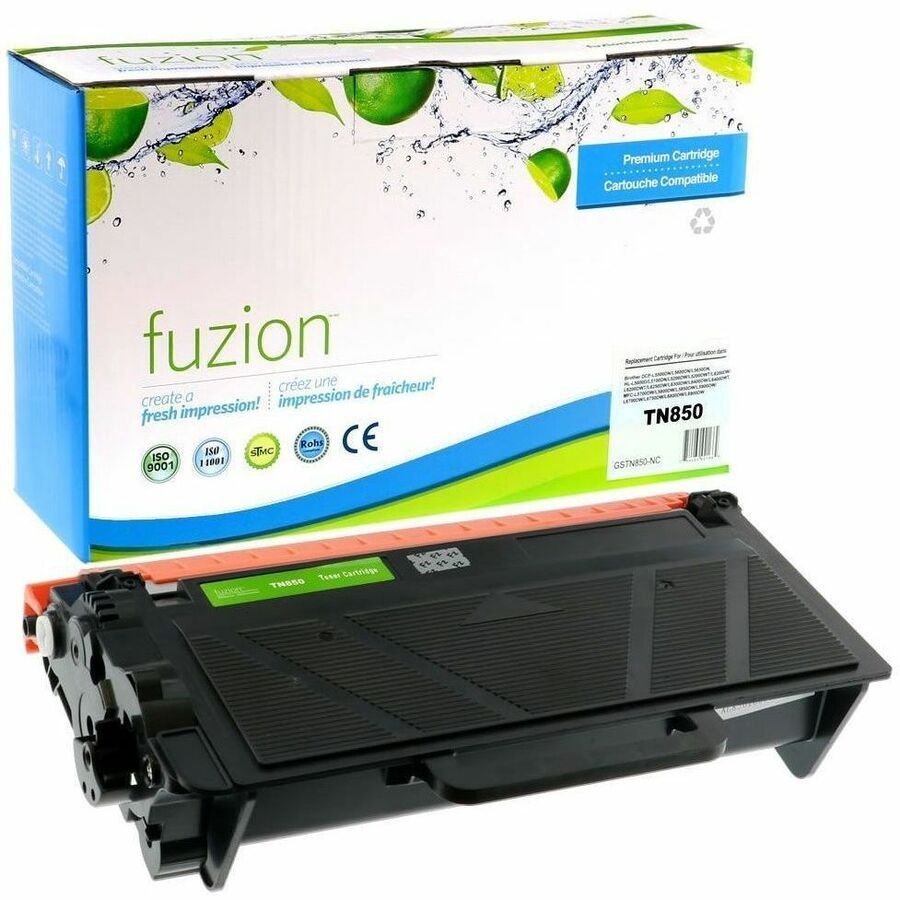 Brother TN850, Black Toner Cartridge, Fuzion Compatible