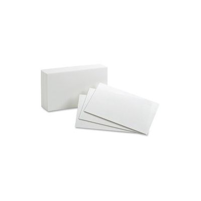 Oxford Blank Index Cards, 3 x 5", Box of 100