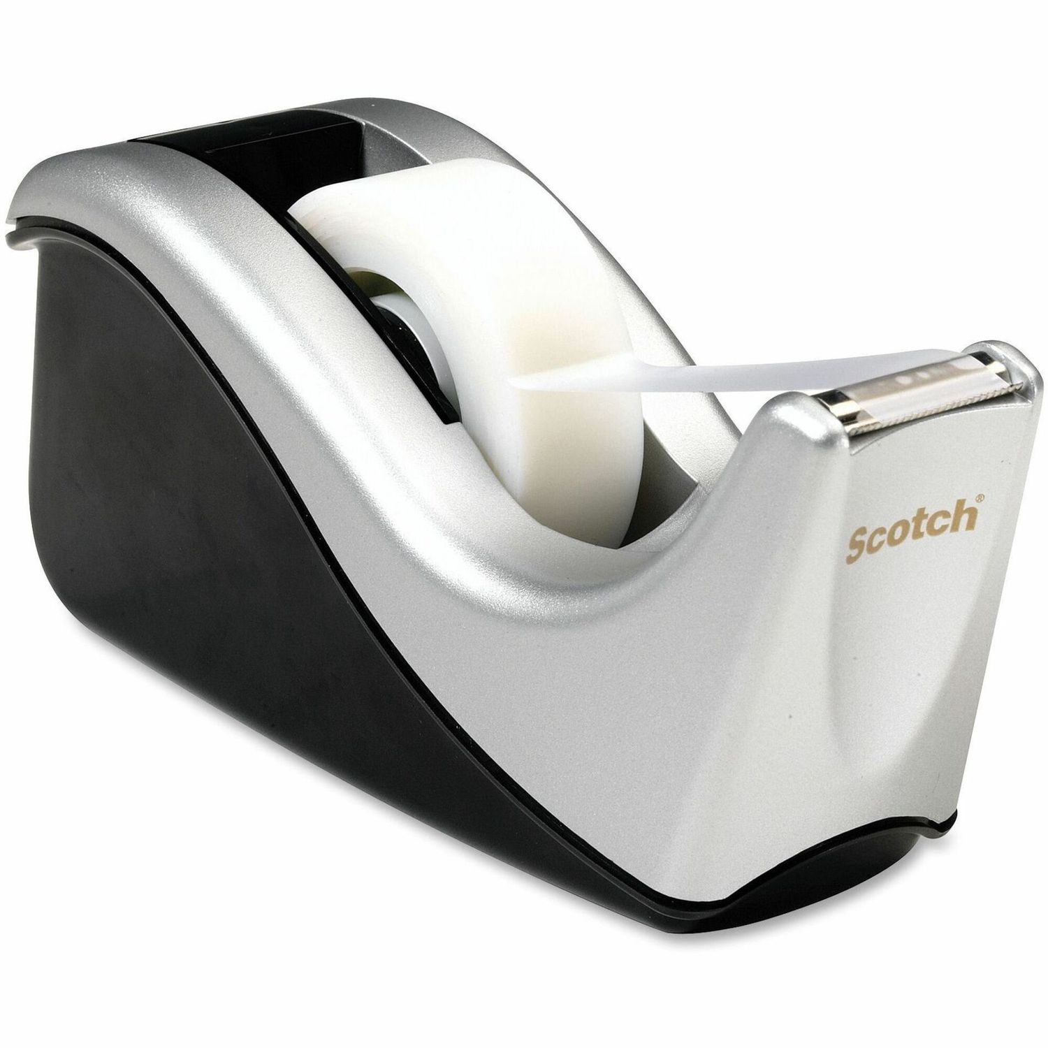 Scotch Desktop Office Tape Dispenser, Silver