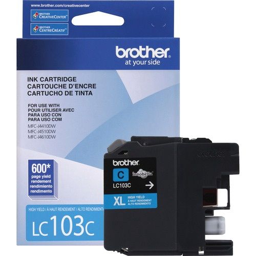 Brother LC103C High Yield Cyan Ink Cartridge