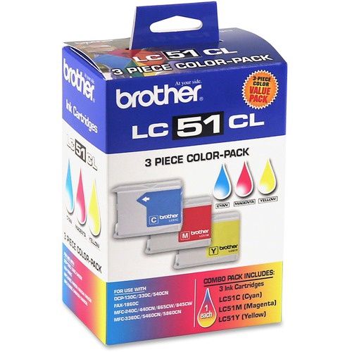 Brother LC513PKS  Colour Ink Cartridges, 3 Pack
