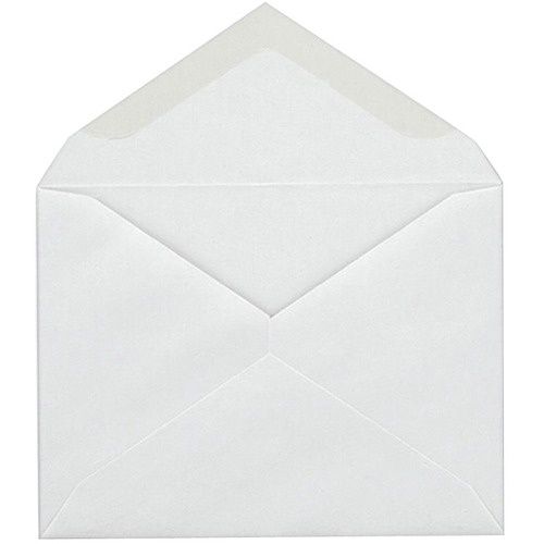 Invitation Envelopes, #5, 24 lb, White, 4 3/8 x 5 3/4, Box of 100