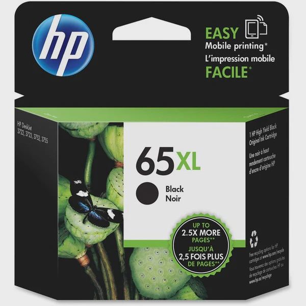 HP 65XL High Yield Black Ink Cartridge