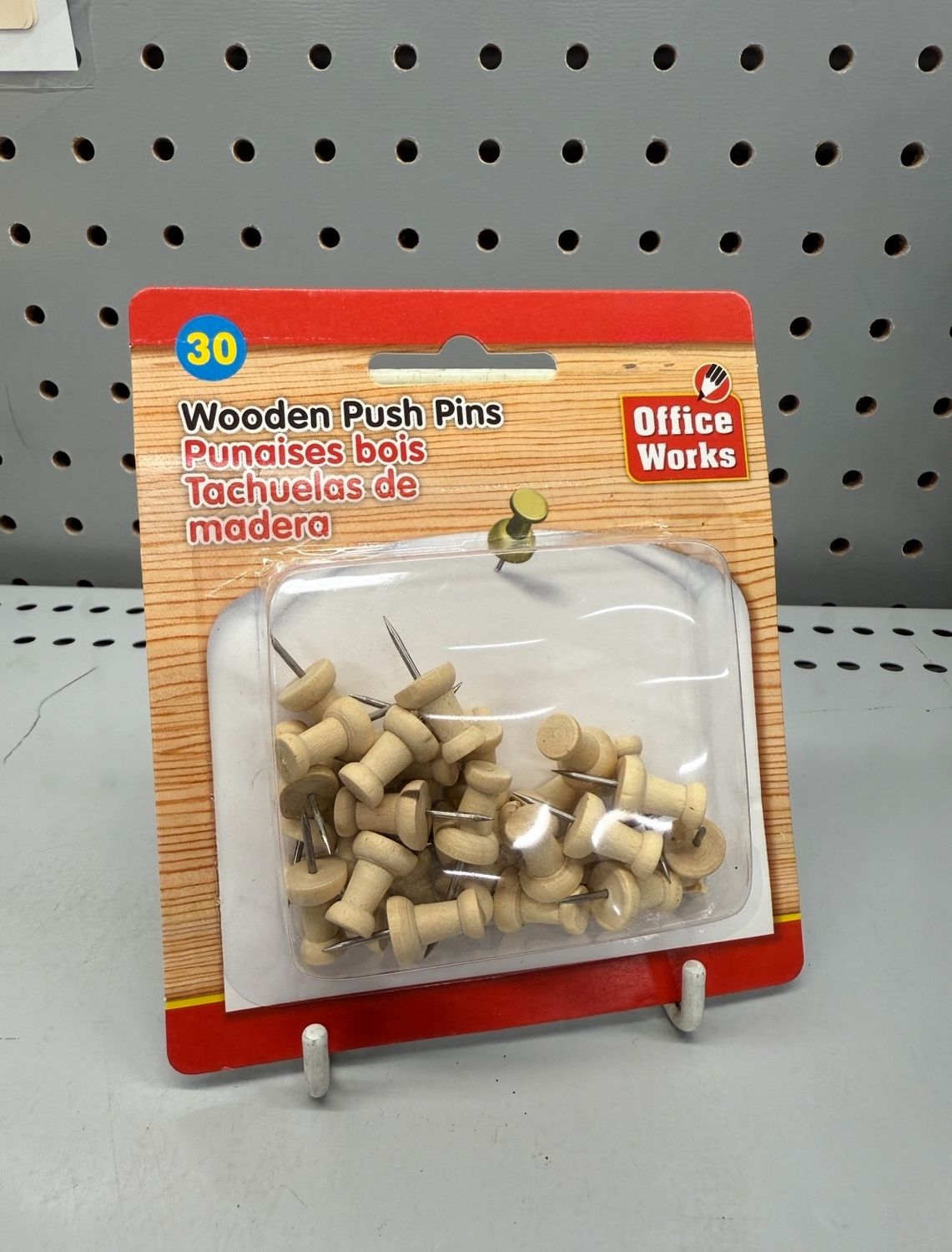 Wooden Push Pins