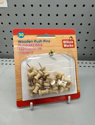 Wooden Push Pins