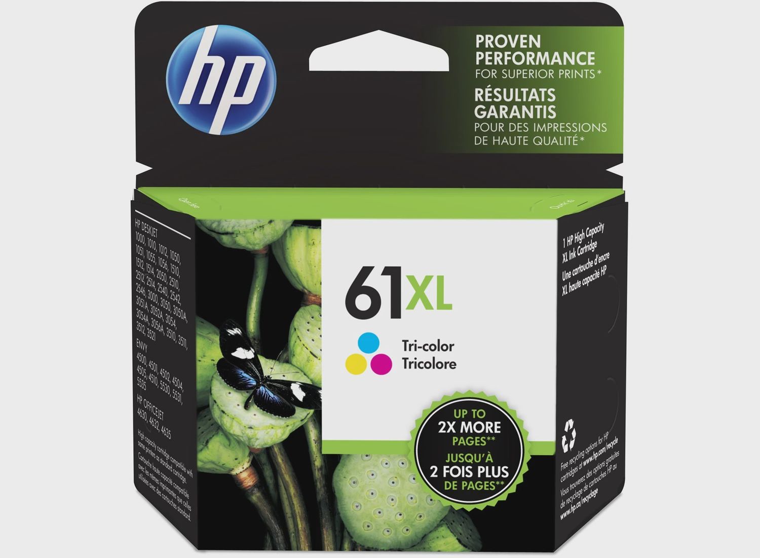 HP 61XL Tri-colour High Yield Ink Cartridge
