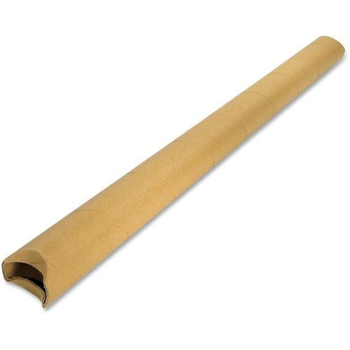 Crownhill Mailing Tube, 24" X 2", Crimped End, Kraft