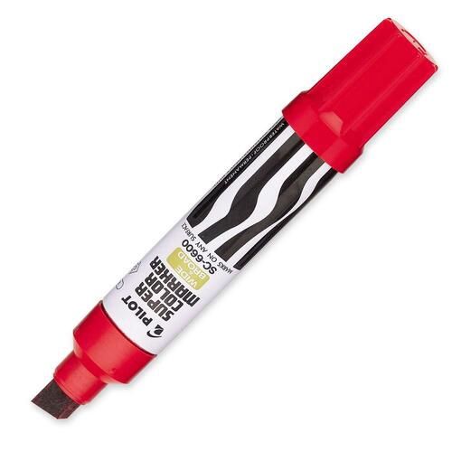 Pilot Jumbo Permanent Marker, Chisel Point, Red