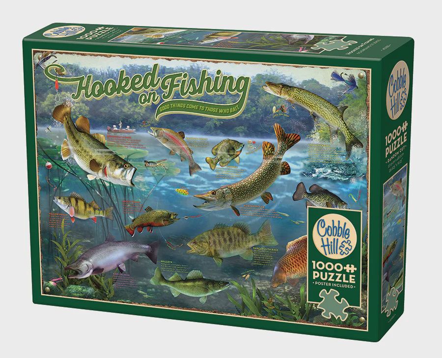 Cobble Hill 1000 Piece Puzzle - Hooked On Fishing