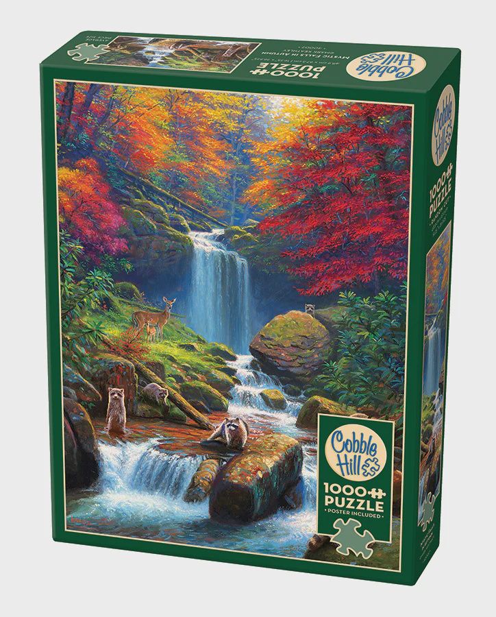 Cobble Hill 1000 Piece Puzzle - Mystic Falls In Autumn