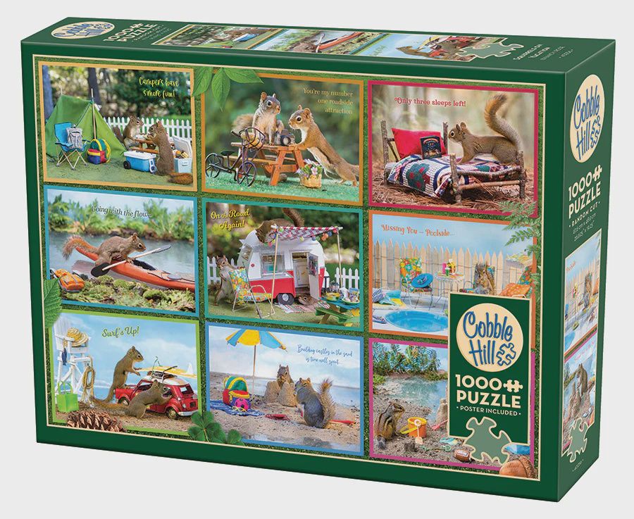 Cobble Hill 1000 Piece Puzzle - Squirrels on Vacation