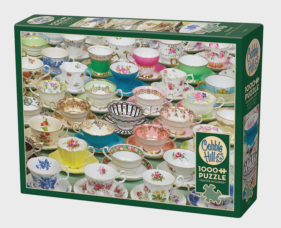 Cobble Hill 1000 Piece Puzzle - Teacups