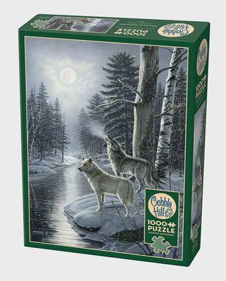 Cobble Hill 1000 Piece Puzzle - Wolves By Moonlight