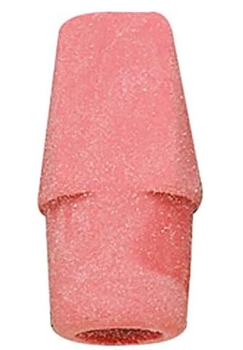 Integra Pink Pencil Cap Eraser, Pink Wedge