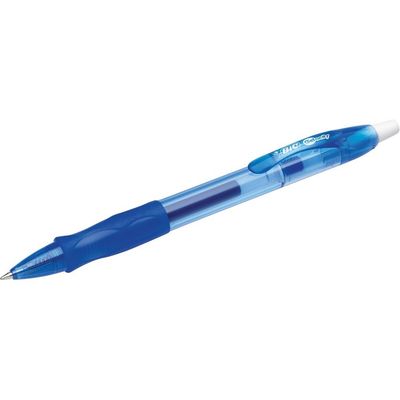 BIC Gel-ocity Blue Gel Pens, Medium Point 0.7 mm Box of 12