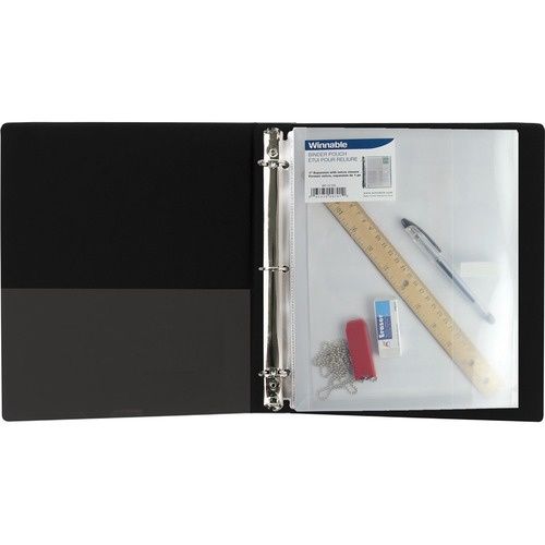Winnable Binder Pouch, 8 1/2" x 11" Sheets, 1" Expansion