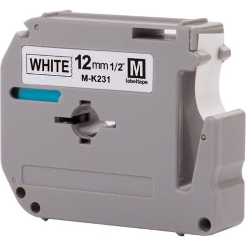 P-Touch Non-Laminated Label Tape, Thermal, White, 12 mm x 8m