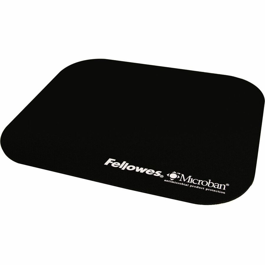 Fellowes Mouse Pad, Microban, Black