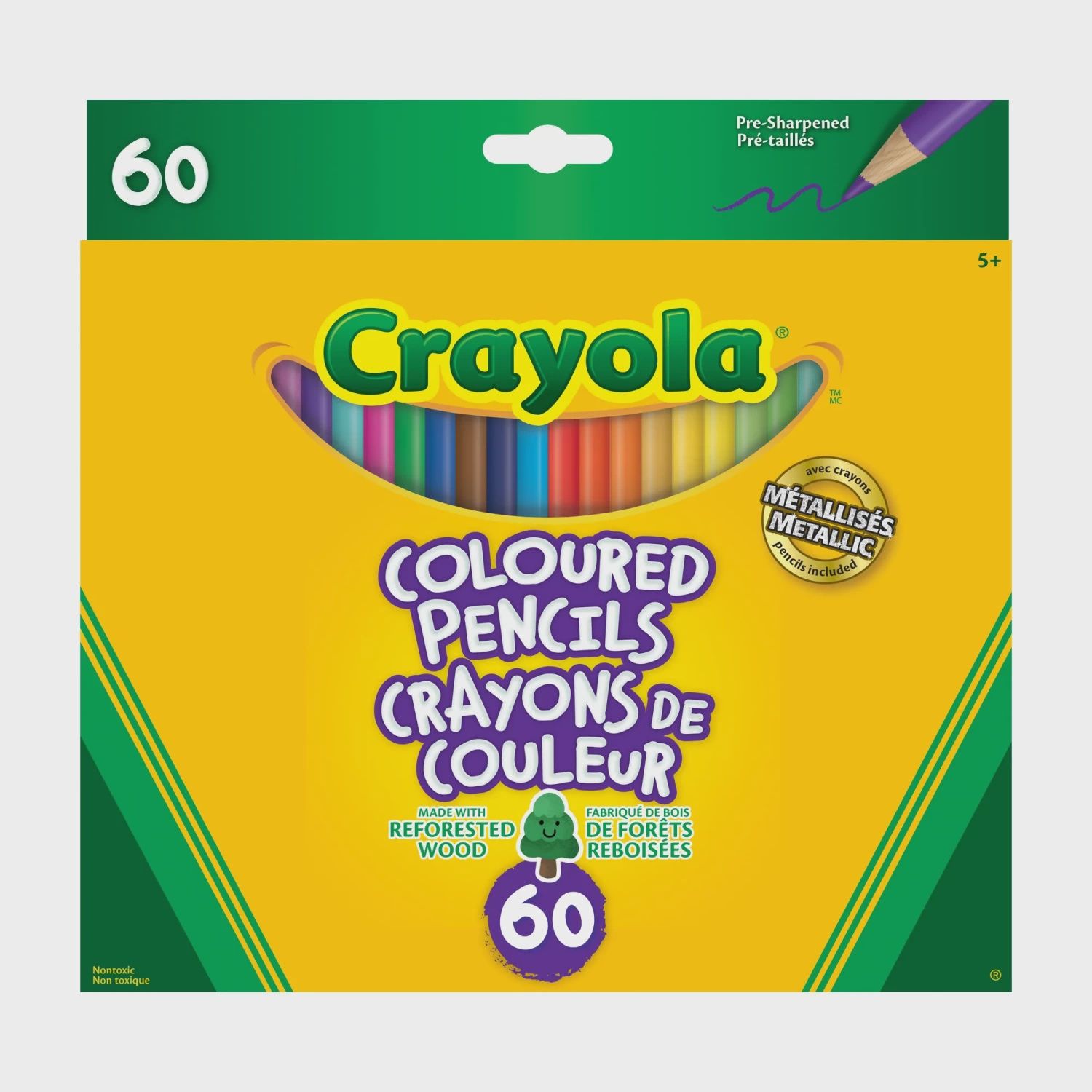 Crayola Coloured Pencils, 60 Assorted Colours