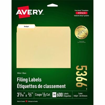 Avery File Folder Labels