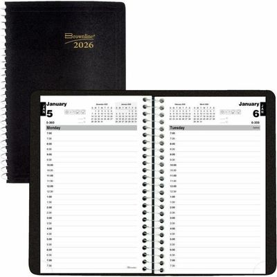 Brownline Essential Daily Planner 8"x5"