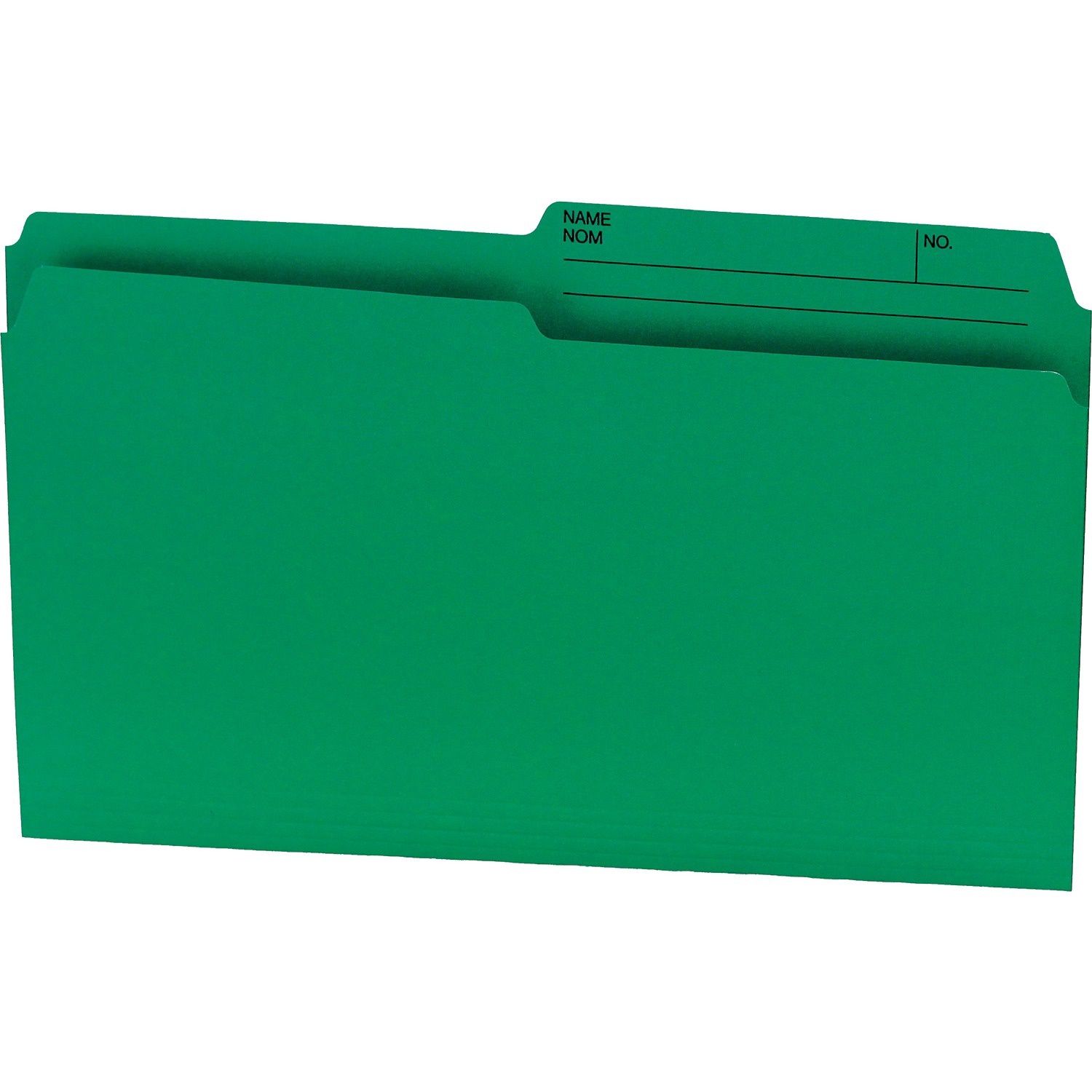 Offix Green File Folders, Legal Size, Box of 100
