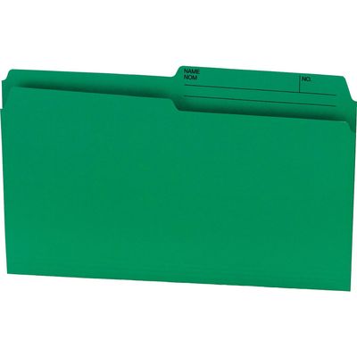 Offix Green File Folders, Legal Size, Box of 100