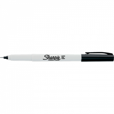 Sharpie Ultra Fine Markers, Black, Box of 12