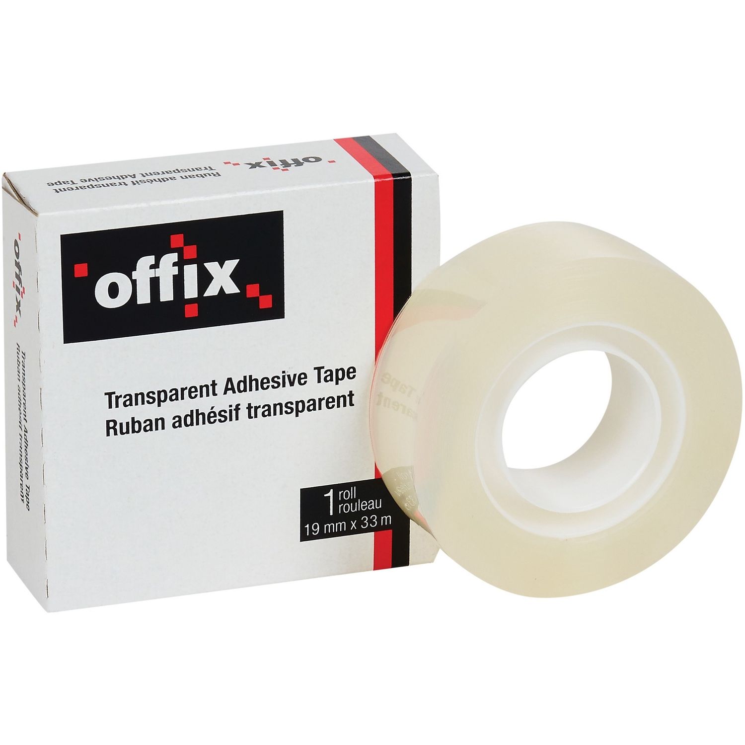 Transparent Tape Refill, 19mm x 33m