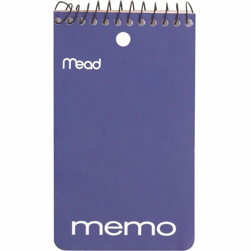 Mead Wirebound Memo Book, 3 x 5, 60 Sheets