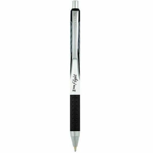 Zebra Pen Z-Grip Flight Retractable Pens Bold Point, 1.2 mm, Black, Singles