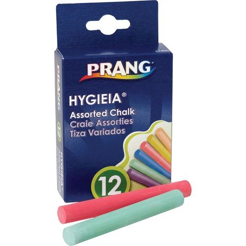 Prang Chalk, Assorted Colours, Box of 12