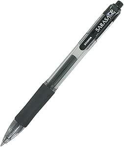 Zebra Sarasa Gel Retractable Pens, Medium, 0.7, Black